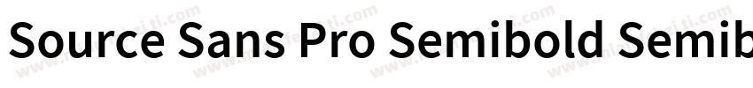 Source Sans Pro Semibold Semibold字体转换